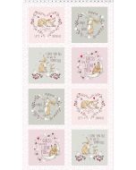 Guess How Much I Love You 2022: Blocks Panel Light Pink (25637)