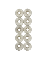 Coles | Pre-Wound Bobbins (Group 5, 6 + 7) | White 10 Pack