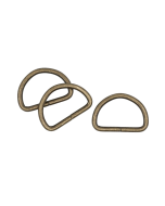 D Rings (25mm): Bulk Pack | Antique Brass