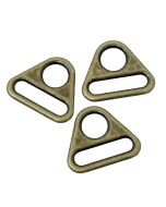 Triangle Connectors (25mm): Bulk Pack | Antique Brass