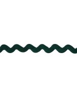 Essential Trimmings | Polyester Ric Rac | 14mm: Forest Green