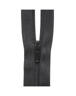 Hemline | Zips on a Roll: Black | per metre