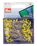 Prym | Glass-Headed Pins: Yellow | 029153