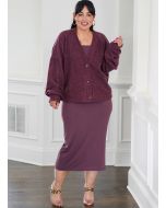 Simplicity Pattern | S3010 Y5 | Misses' Knit Cardigan, Tank Top and Skirt by Mimi G Style