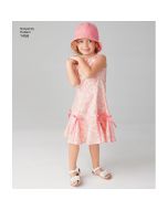 Simplicity Pattern | 1456 HH | Child's and Girls' Dress with Bodice Variations and Hat