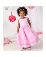 Simplicity Pattern | 1507 BB | Toddlers' and Child's Special Occasion Dress