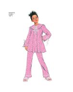 Simplicity Pattern | 1571 K5 | Child's and Girl's Loungewear Separates