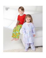 Simplicity Pattern | 1573 AA | Toddlers' and Child's Loungewear