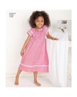 Simplicity Pattern | 1722 K5 | Learn to Sew Child's and Girl's Loungewear