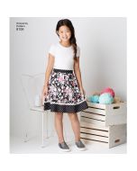 Simplicity Pattern | 8106 AA | Learn To Sew Skirts for Girls and Girls Plus