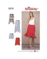 Simplicity Pattern | 8606 R5 | Women’s Wrap Skirt in Four Lengths