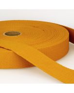 Stephanoise | 25mm Cotton Webbing | Mustard: per metre