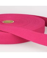 Stephanoise | 30mm Cotton Webbing | Fuchsia: per metre