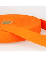 Stephanoise | 30mm Cotton Webbing | Orange: per metre