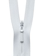 YKK | Concealed Zip: 501 White | 56cm