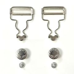 Dungaree Set: Silver