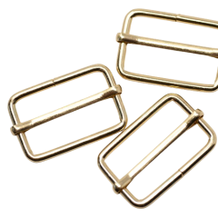 Strap Sliders (32mm): Bulk Pack | Bright Brass