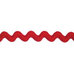 Essential Trimmings | Polyester Ric Rac | 22mm: Red