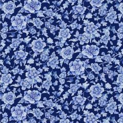 Springtime Happiness: Floral Dark Blue (25647)