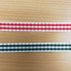 Ribbon: Rustic Gingham 15mm