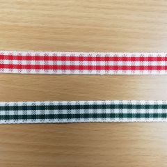 Ribbon: Rustic Gingham 15mm