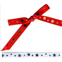 Satin Ribbon: Stars 10mm