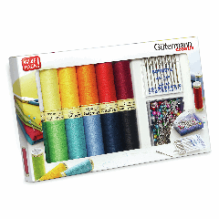 Gutermann | 12 Thread Set: Sew-All with Pins & Machine Needles | 734563