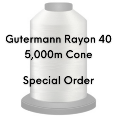 Gutermann | Sulky Rayon 40 | 5000m Cone: Special Order