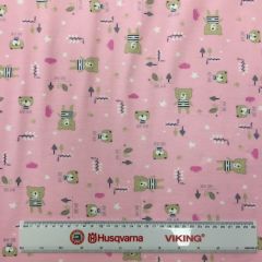 Jersey Teddy Bear Pink (24456)
