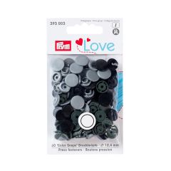 Prym Love | 12.4mm Colour Snaps: Grey Mix | 393003
