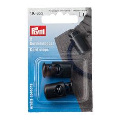 Prym | 1 Hole Cord Stops: Black | 416655