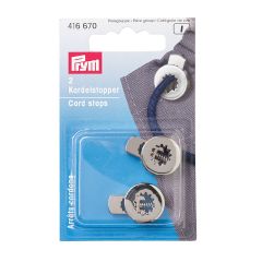 Prym | 1 Hole Cord Stops: Antique Silver | 416670