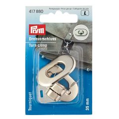 Prym | Turn Clasp For Bags: Antique Silver | 417883