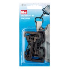 Prym | 30mm Snap Hook Set: Black | 417940