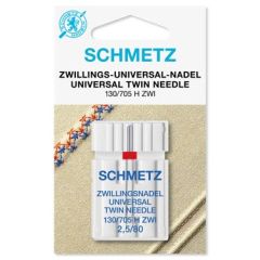 Schmetz | Universal Twin Needle | 2.5/80 (1 Pack)