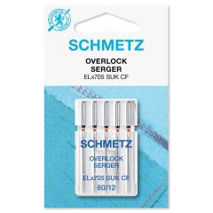Schmetz | ELx705 Jersey Overlock Needles | 80/12 (5 Pack)