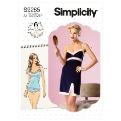 Simplicity Pattern | S9285 E5 | Misses' Camisoles, Slip and Panties