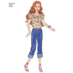 Simplicity Pattern | 4702 OS | Doll Clothes