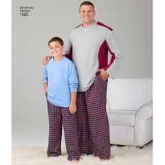 Simplicity Pattern | 1505 A | Husky Boys' and Big and Tall Men's Tops and Trousers 