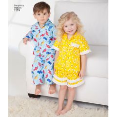 Simplicity Pattern | 1574 A | Toddlers' Loungewear