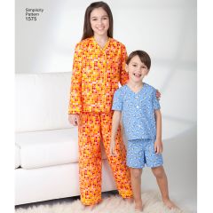 Simplicity Pattern | 1575 HH | Child's, Girl's and Boy's Loungewear