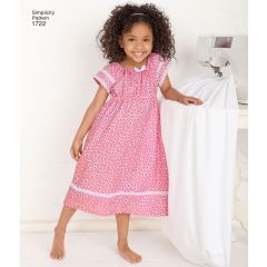 Simplicity Pattern | 1722 HH | Learn to Sew Child's and Girl's Loungewear
