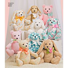 Simplicity Pattern | 8044 OS | Two-Piece Stuffed Animals