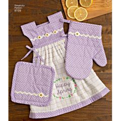 Simplicity Pattern | 8109 OS | Towel Dresses, Pot Holders and Oven Mitts