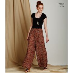 Simplicity Pattern | 8134 H5 | Women's Easy-to-Sew Trousers and Shorts