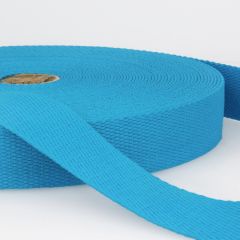 Stephanoise | 30mm Cotton Webbing | Steel Blue: per metre