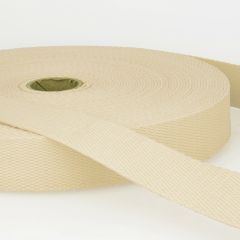 Stephanoise | 30mm Cotton Webbing | Ivory: per metre