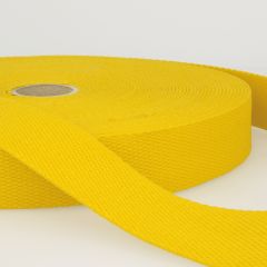 Stephanoise | 30mm Cotton Webbing | Yellow: per metre