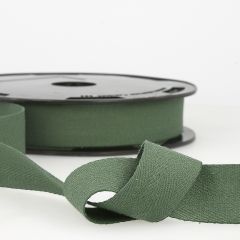 Stephanoise | 25mm Cotton Twill Tape | Bottle Green: 25m Reel