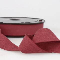 Stephanoise | 25mm Cotton Twill Tape | Burgundy: 25m Reel